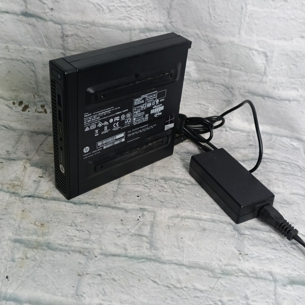 HP ProDesk 600 G2 Desktop Mini Intel Core i3 w/ AC Adapter Powers On   a12